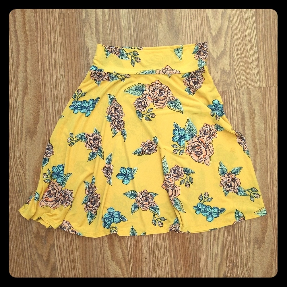 Lularoe Azure Rose Skirt